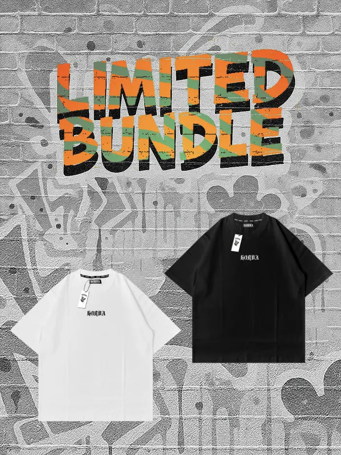 Bundle T-shirt Boxy Fit Limited Edition Horda Brand Streetwear