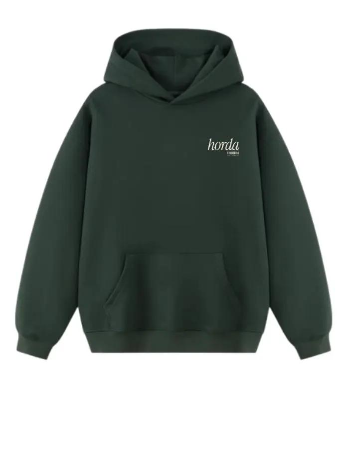Felpa HORDA The Motion Hoodie Boxy Fit 380g - Heavyweight Streetwear Uomo Donna Horda Brand Streetwear