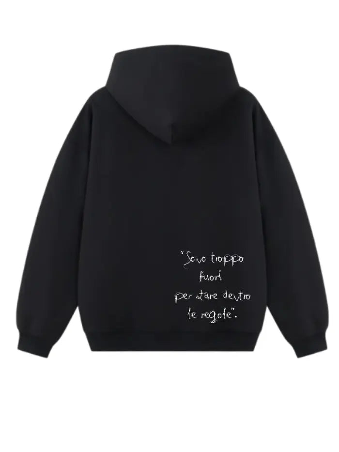Felpa con cappuccio 100% Cotone Limited Edition Slogan Horda Brand