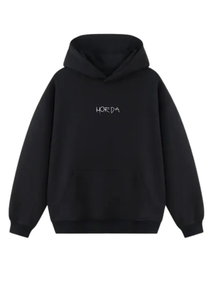 Felpa con cappuccio 100% Cotone Limited Edition Slogan Horda Brand