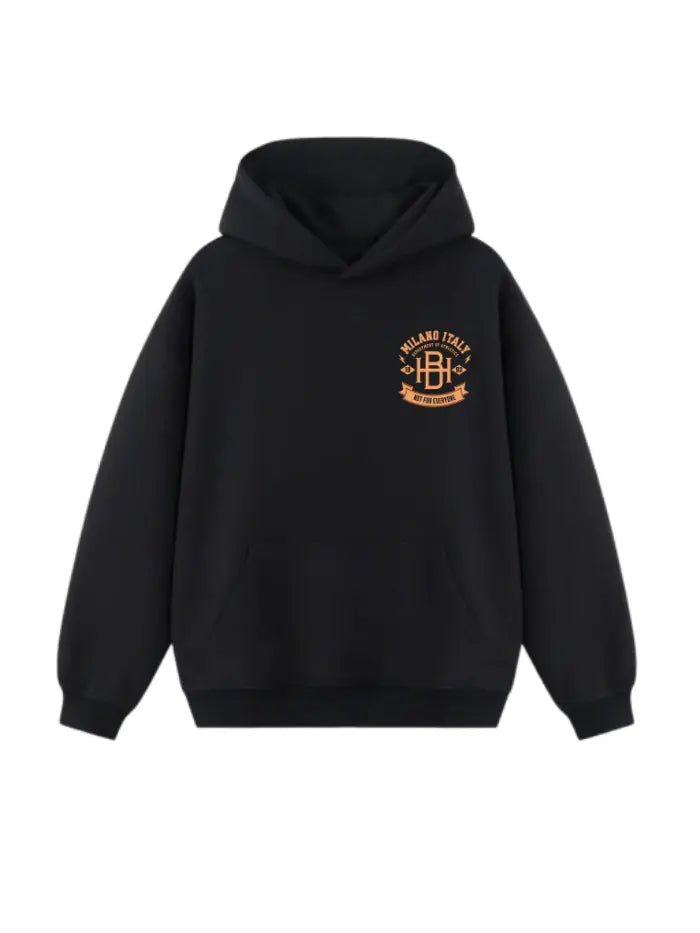 HORDA Felpa Streetwear 380g – Fit Boxy e Tessuto Italiano Premium - Basic College Horda Brand Streetwear