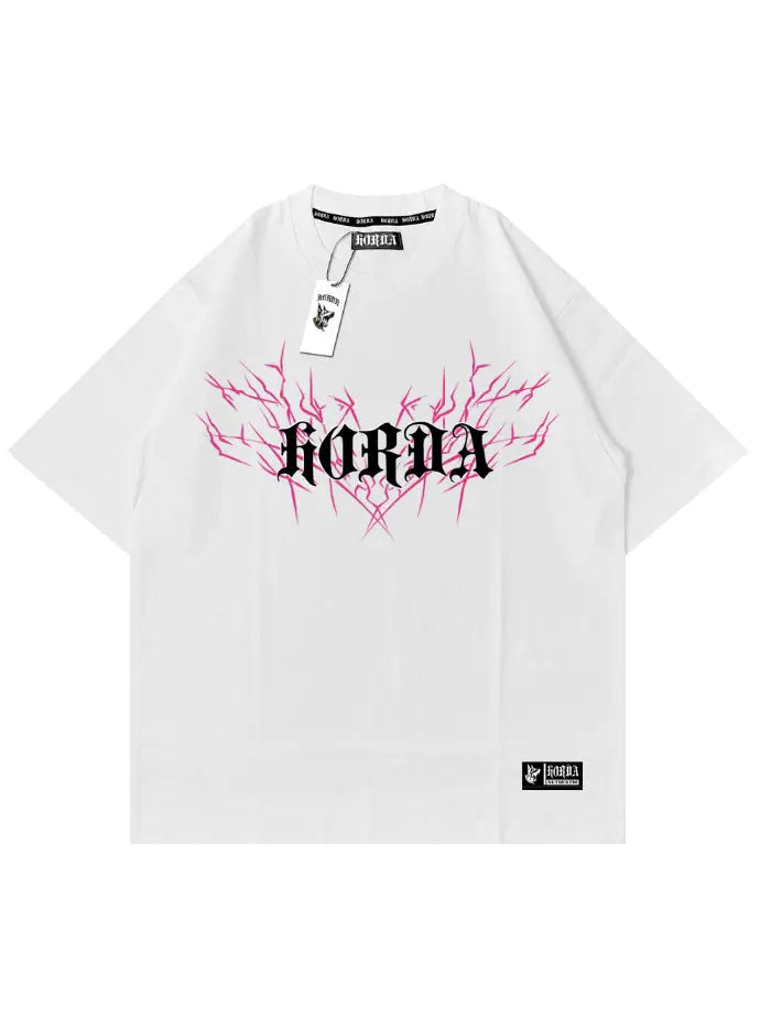 Oversize Boxy Fit 100% cotone Lightning Horda Brand Streetwear