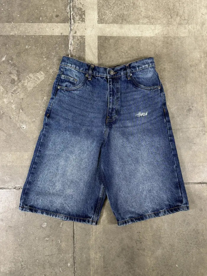 Shorts Denim Baggy Over Blue Washed Horda Brand Streetwear