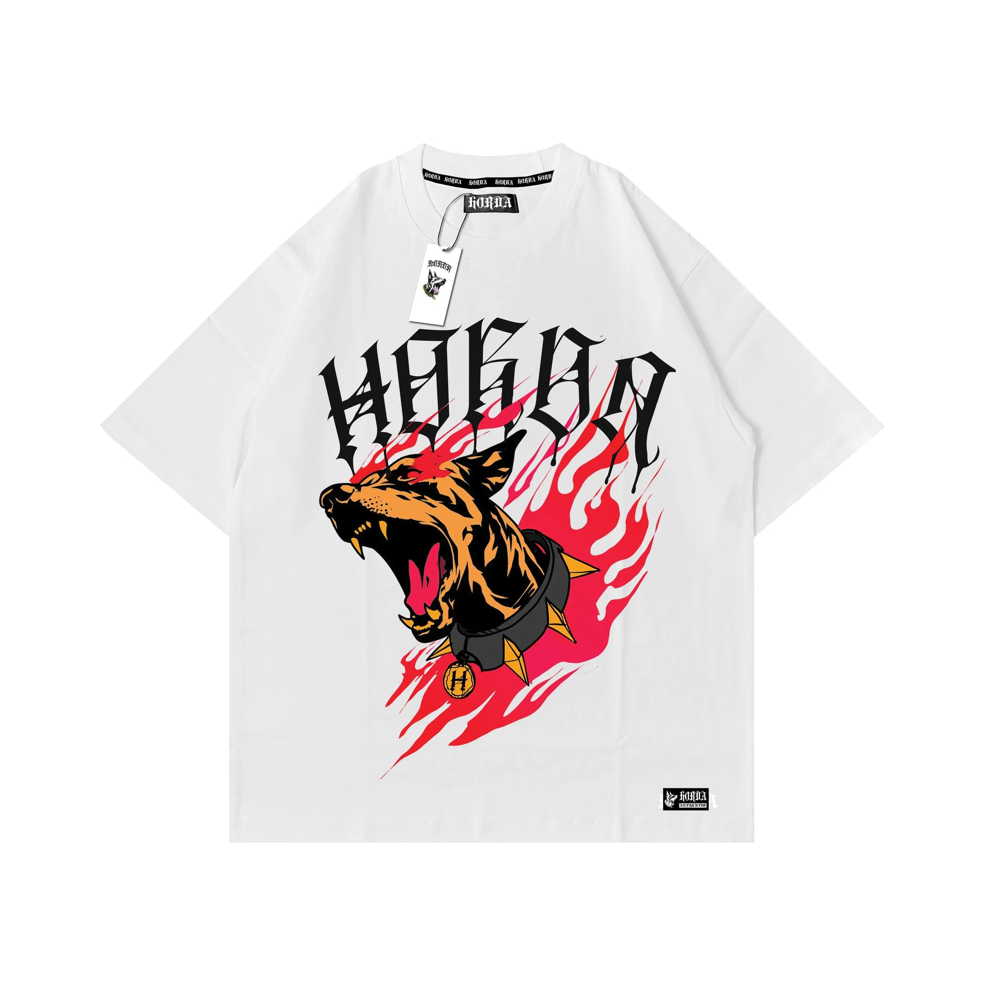 T-shirt Boxy Fit 100% Cotone Horda Brand Dobermann urban clothing Horda Brand Streetwear