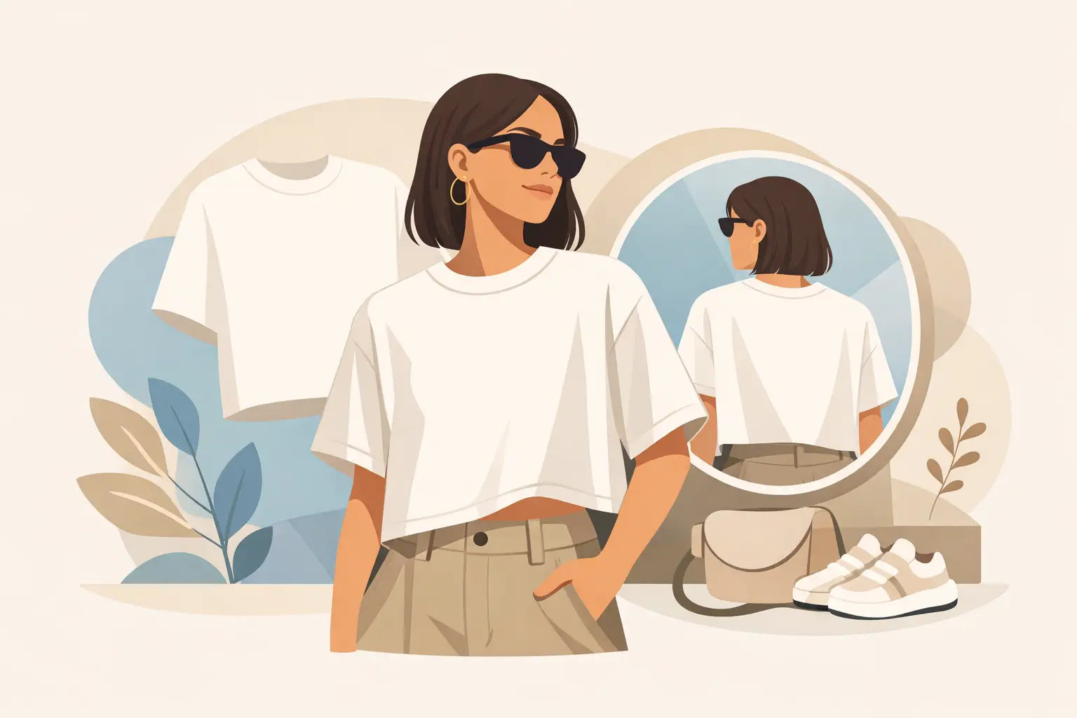 Come veste una t shirt boxy davvero bene