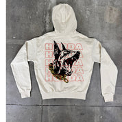 100% Cotton "Horda Dobermann" Boxy Fit Hoodie