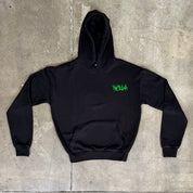 100% Cotton Boxy Fit Y2K Green Hoodie