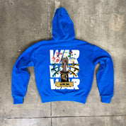 Hoodie 100% Cotton Blue war 460 grams