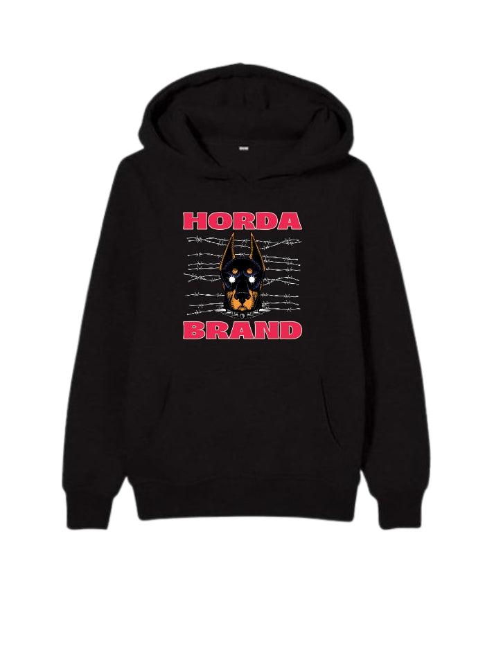 Felpa con Cappuccio 100% cotone Dobermann Bambino - Horda Brand Streetwear