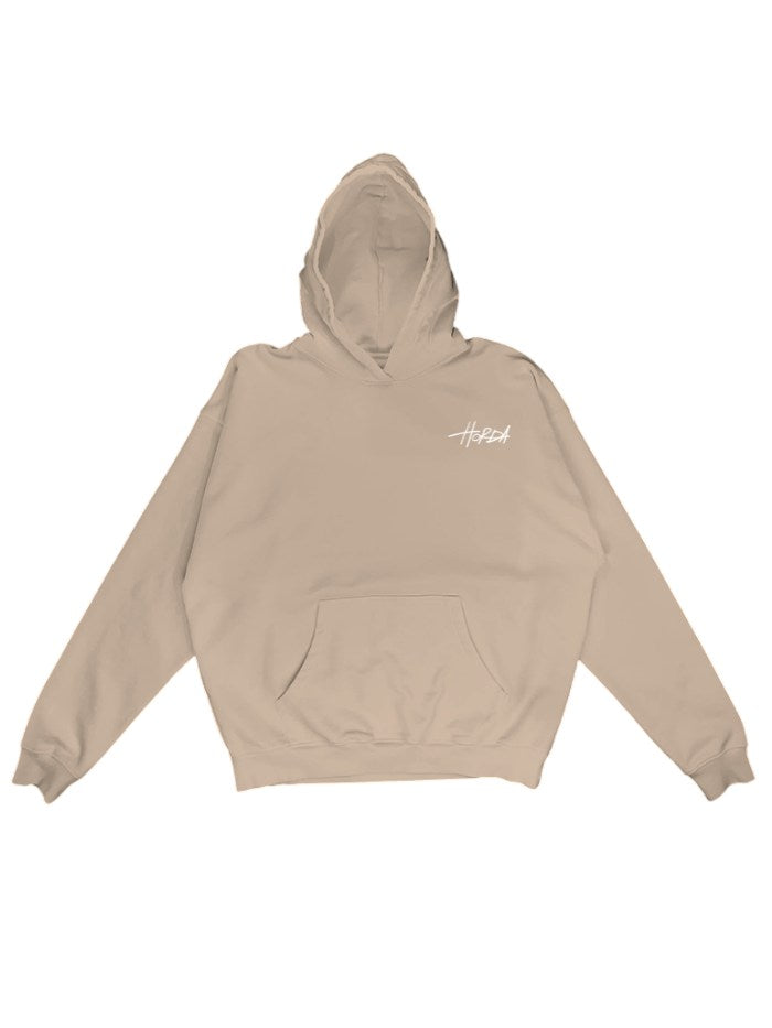 Hoodie aus 100 % Bio-Baumwolle in Beige