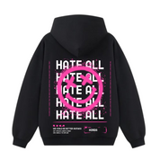 100% Cotton "Hate All" Boxy Fit Hoodie