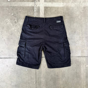 Cargo Shorts Black 100% Cotton