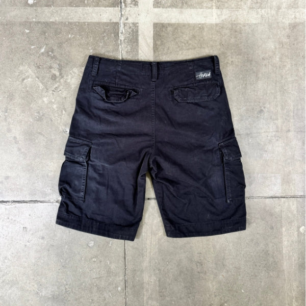 Cargo Shorts Schwarz 100% Baumwolle