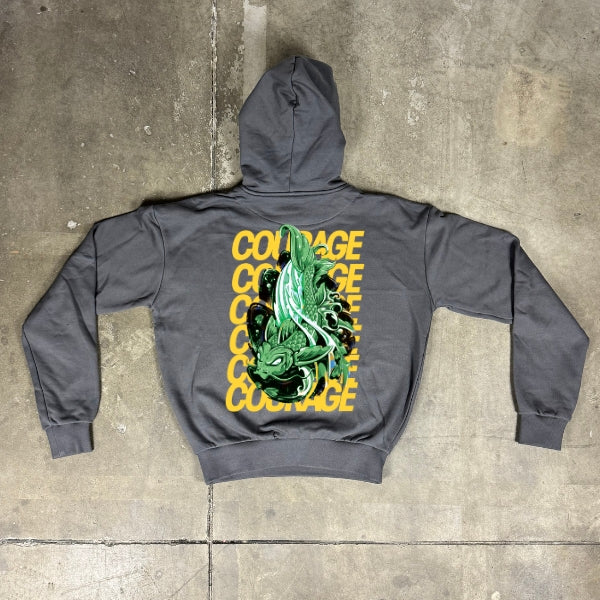 100% Cotton Koi Carp Oversize Fit Hoodie