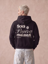 Felpa con Cappuccio Nera Oversize No Fear 330g