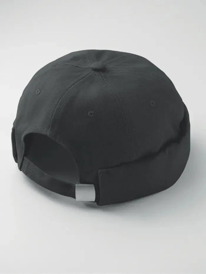 Berretto Docker Nero in Cotone Pesante Spazzolato – Taglia Unica Horda Brand