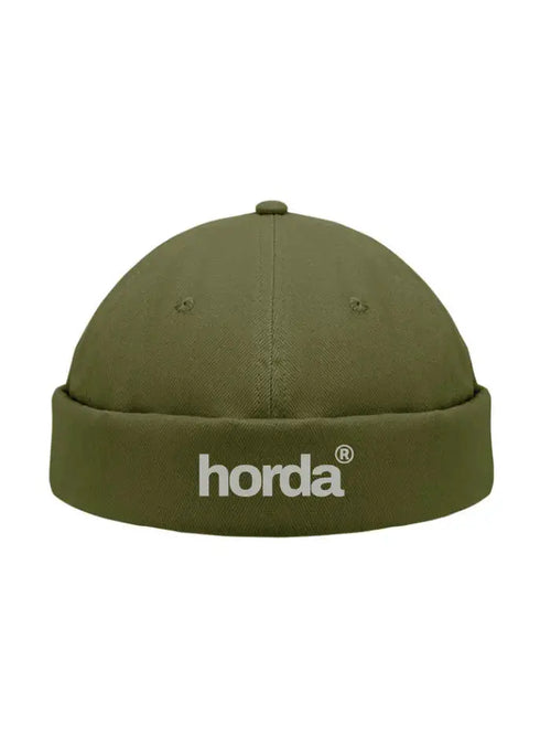 Berretto Docker Verde Oliva in Cotone Pesante Spazzolato – Taglia Unica Horda Brand