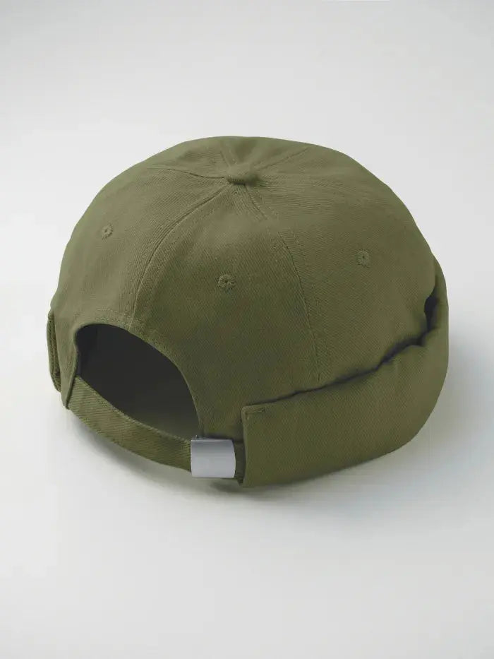 Berretto Docker Verde Oliva in Cotone Pesante Spazzolato – Taglia Unica Horda Brand