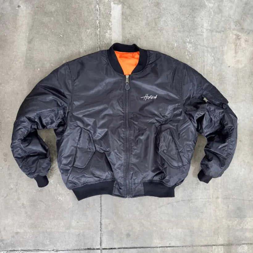 Bomber Boxy Fit Militare Nero Horda Brand Basic Horda Brand Streetwear