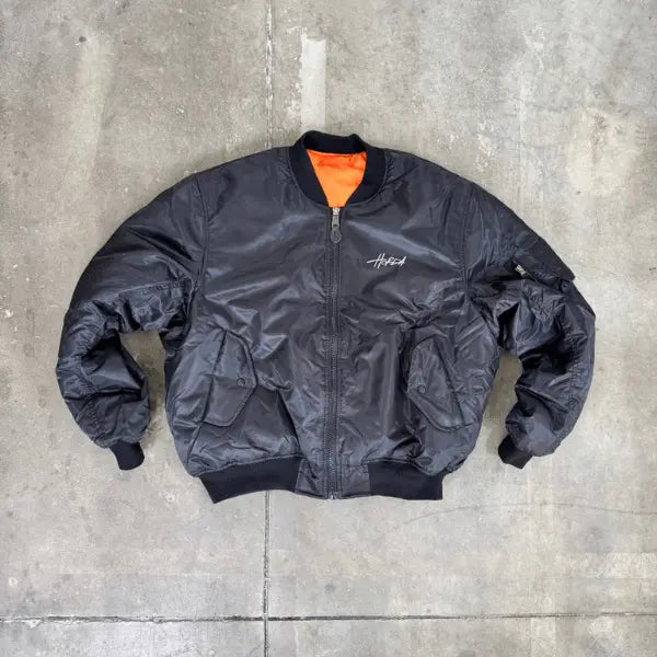 Bomber Boxy Fit Militare Nero Horda Brand Basic Horda Brand Streetwear