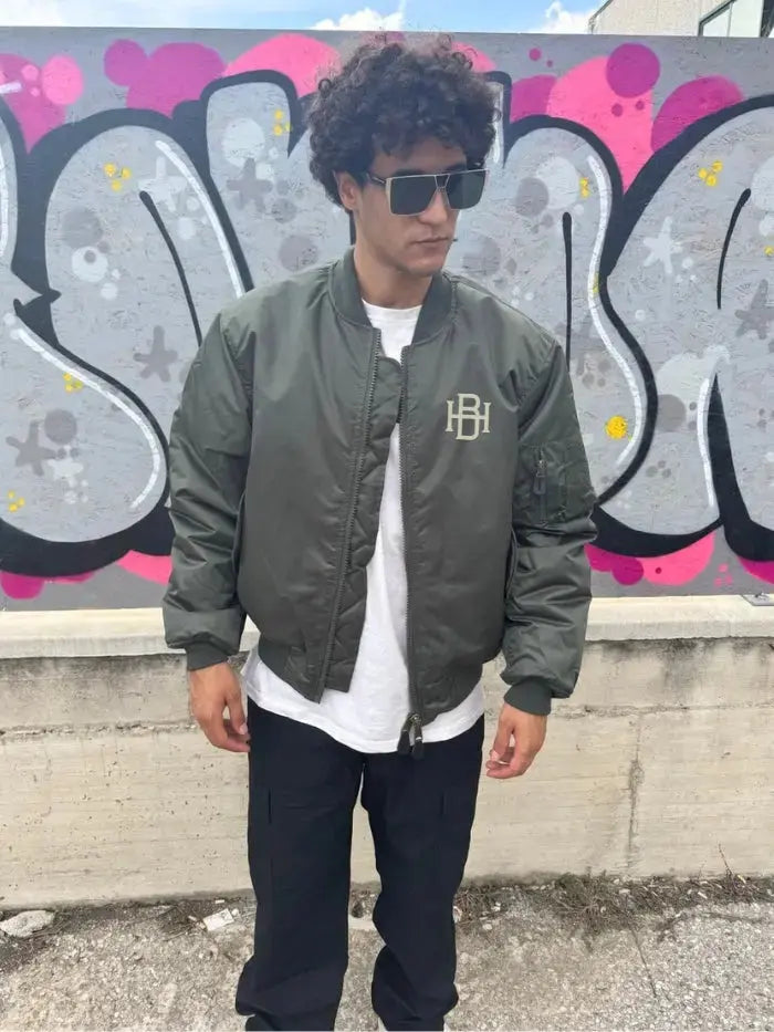 Bomber jacket boxy fit Militar Green Horda Horda Brand Streetwear