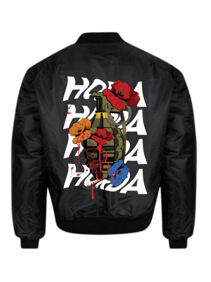 Bomber Militare Nero Horda Brand Bomb - Horda Brand Streetwear