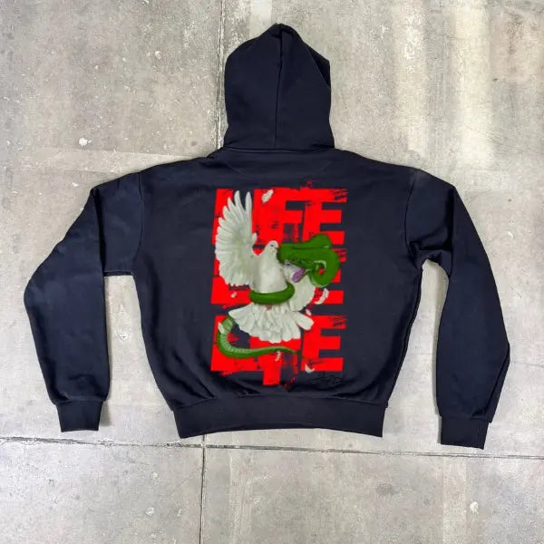 Boxy Fit Hoodie 100% cotone life Oversize fit 460 grammi Horda Brand Streetwear
