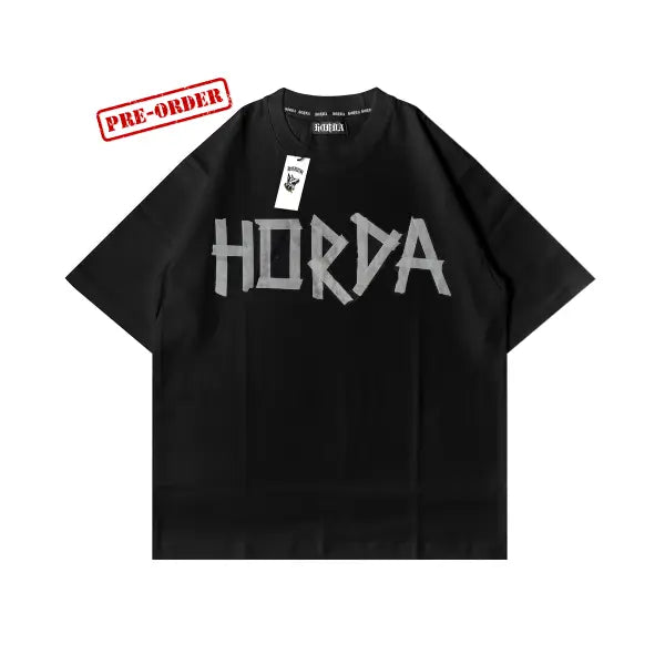Boxy Fit T-shirt 100% Cotone "Taped" Horda Brand Streetwear