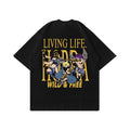 Boxy fit T-shirt 100% Cotone "Wild & Free" Horda Brand Streetwear