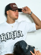 Boxy fit T-shirt nera 100% cotone Horda Gotic Horda Brand Streetwear