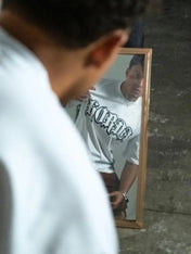 Boxy fit T-shirt nera 100% cotone Horda Gotic Horda Brand Streetwear