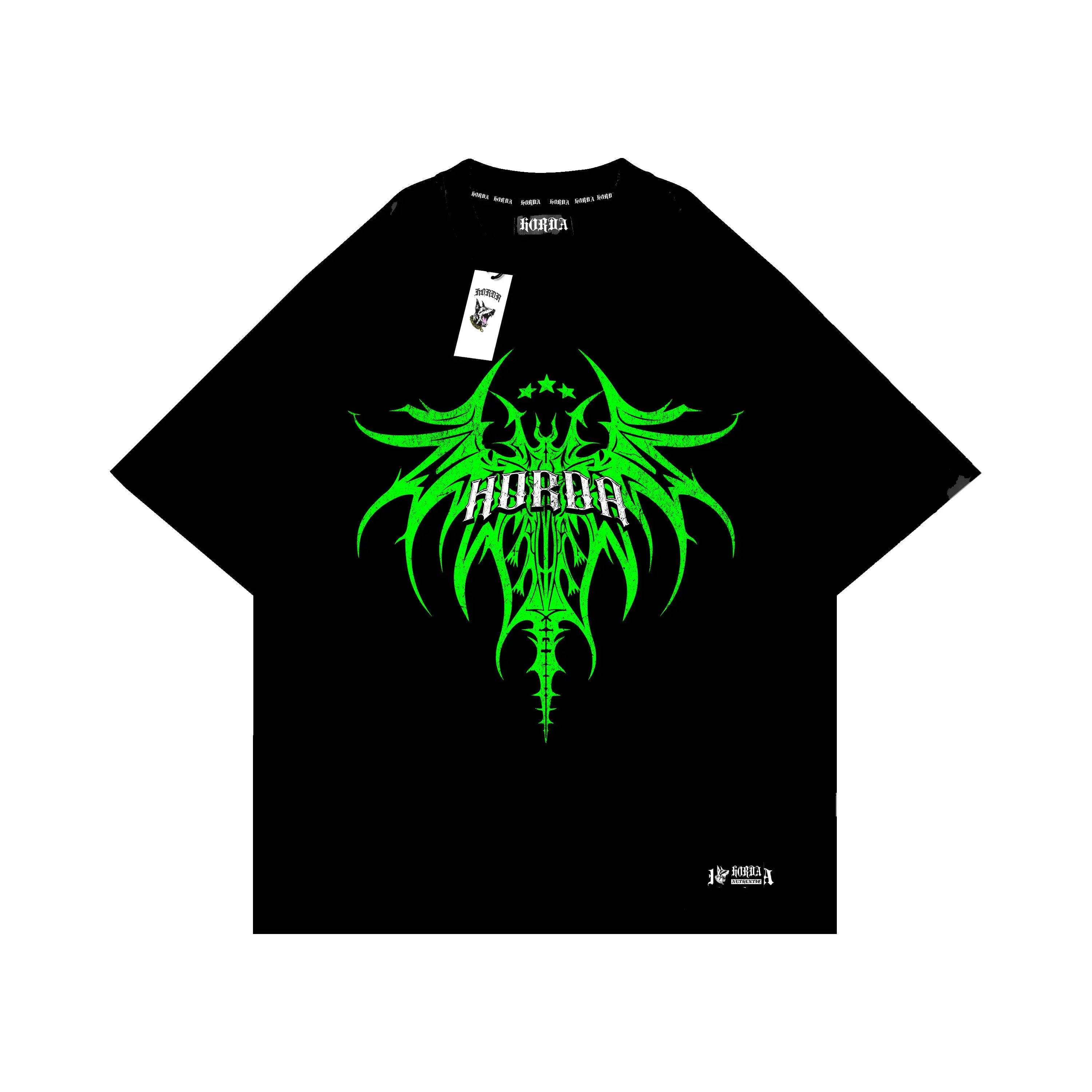 Boxy fit shirt 100% Cotone Acid Dragonfly Horda Brand Streetwear