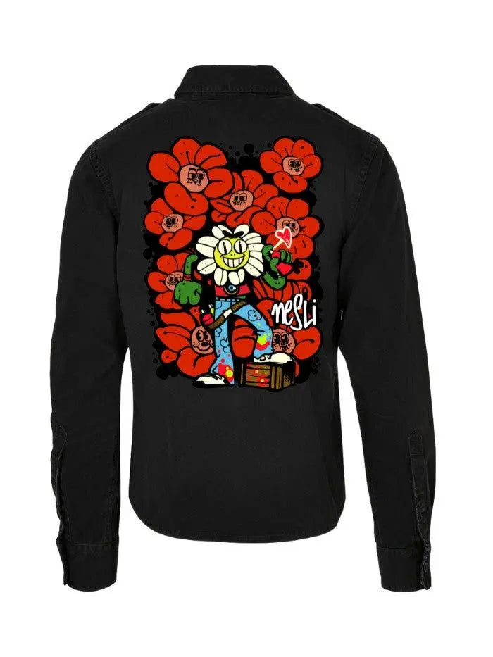 Camicia Black 100% Cotone in collaborazione tra Horda Brand & Nesli - Horda Brand Streetwear