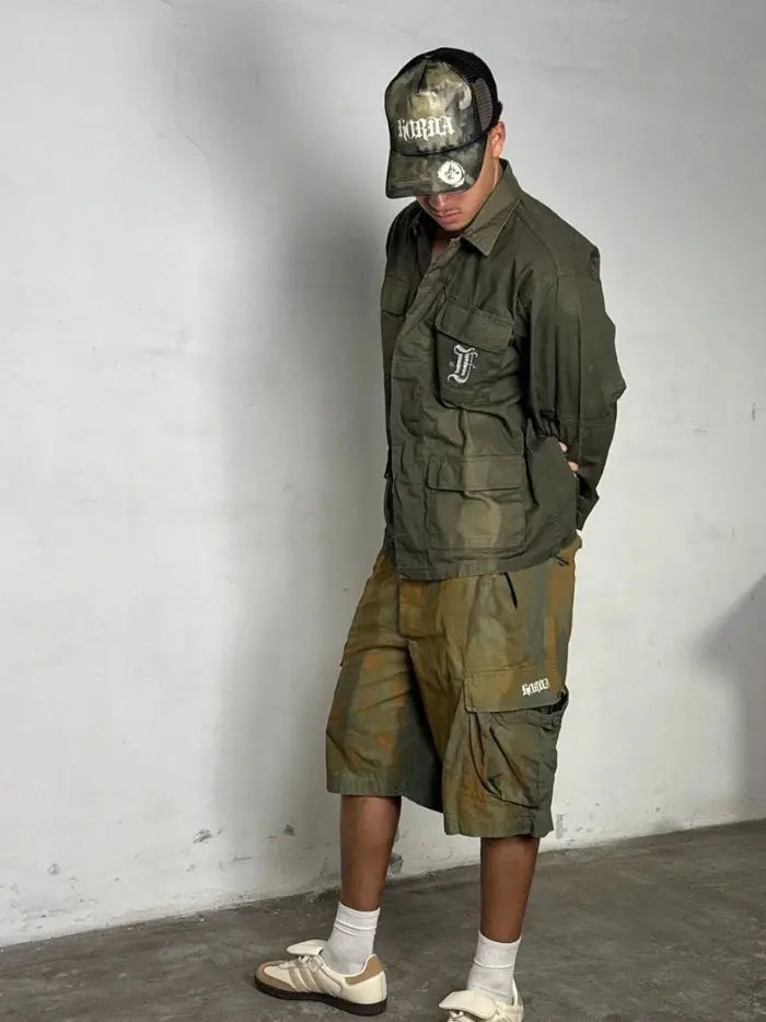 Camicia Militare 100% cotone RipStop Horda Glitter Horda Brand Streetwear