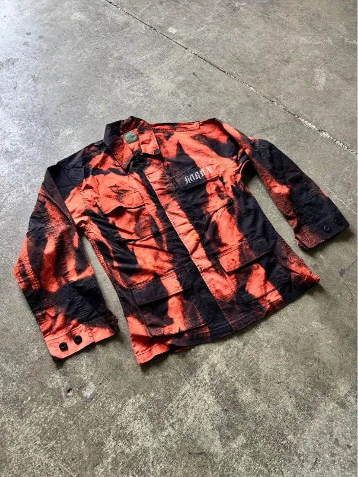 Camicia Militare Flame 100% cotone Ripstop Horda Brand Streetwear