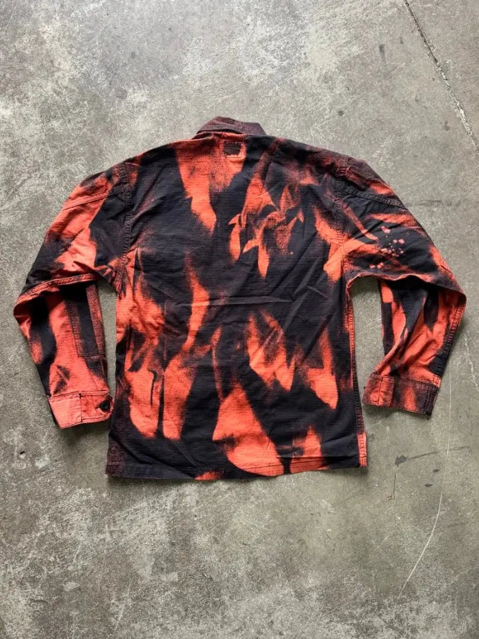 Camicia Militare Flame 100% cotone Ripstop Horda Brand Streetwear