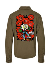 Camicia Military Green 100% Cotone in collaborazione tra Horda Brand & Nesli - Horda Brand Streetwear