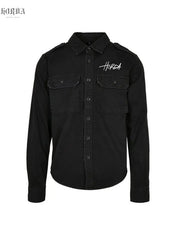 Camicia nero Vintage effetto lavato - Horda Brand Streetwear