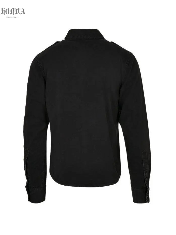 Camicia nero Vintage effetto lavato - Horda Brand Streetwear