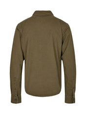 Camicia 100% cotone verde militare Vintage Lavato - Horda Brand Streetwear