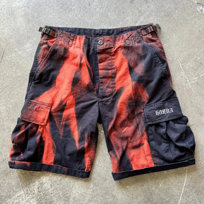 Cargo Shorts Effetto Flame Horda Brand