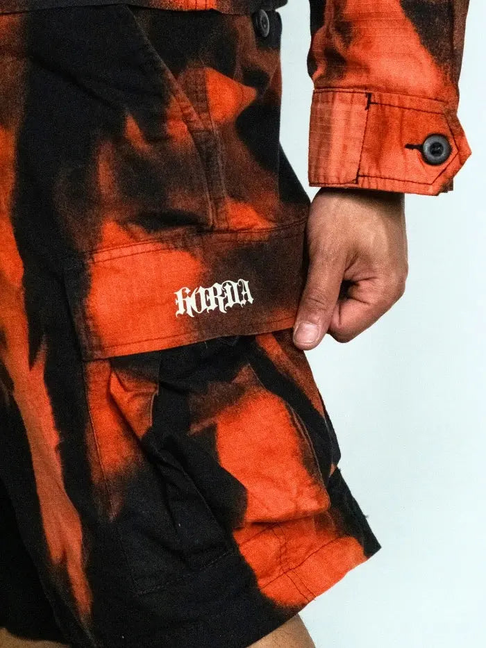 Cargo Shorts Flame Effect Horda Brand