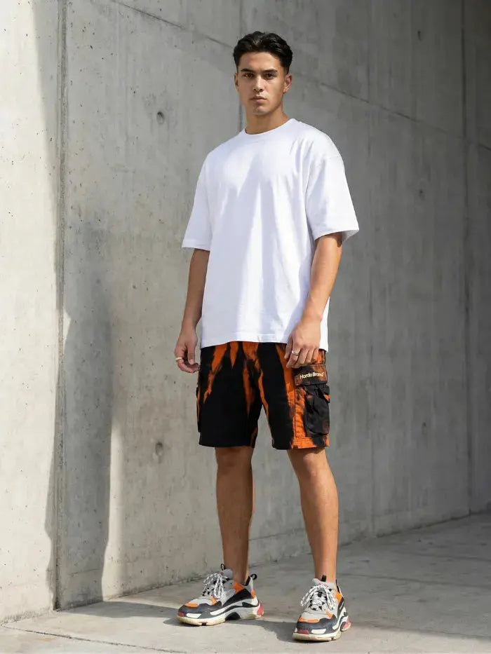 Cargo Shorts Flame Effect Horda Brand