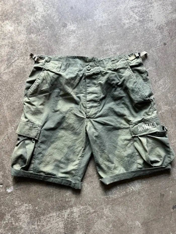 Cargo Shorts Green Washed Horda Brand