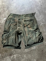 Cargo Shorts Green Whased Brush Horda Brand