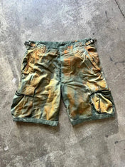 Cargo Shorts Green Whased Brush Horda Brand