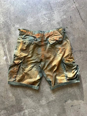Cargo Shorts Green Whased Brush Horda Brand