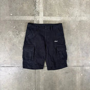 Cargo Shorts nero 100% cotone Horda Brand Streetwear