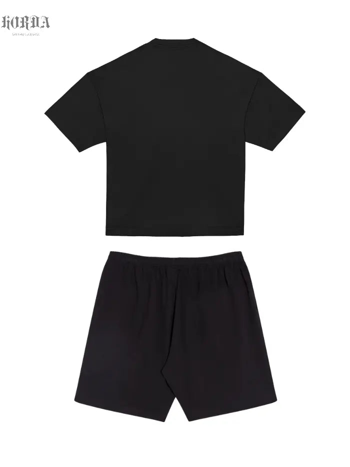 Combo T-shirt Lightining Purple e Shorts Basic 100% Cotone Horda Brand Streetwear