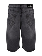 Denim Shorts Over Black Washed - Horda Brand Streetwear